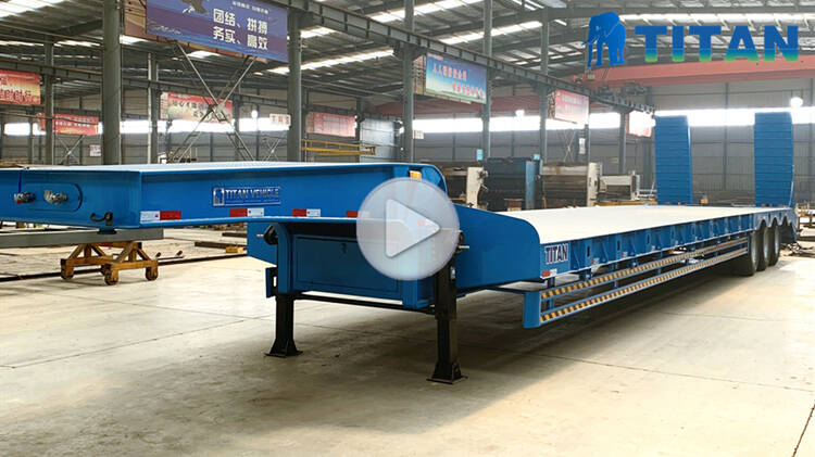 Tri axle Lowbed truck trailer for sale near me