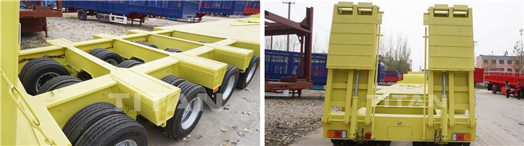 4 Lines 8 Axles Low Loader Trailer for Sale in Tanzania