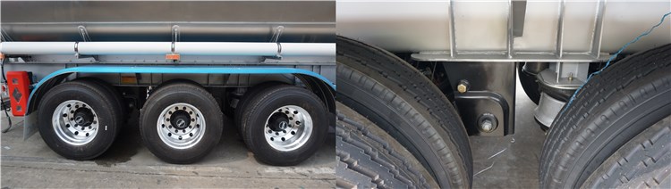 Tri Axle Aluminum Tanker Trailer for Sale in Namibia