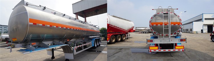 Tri Axle Aluminum Tanker Trailer for Sale in Namibia