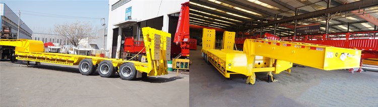low bed semi trailer