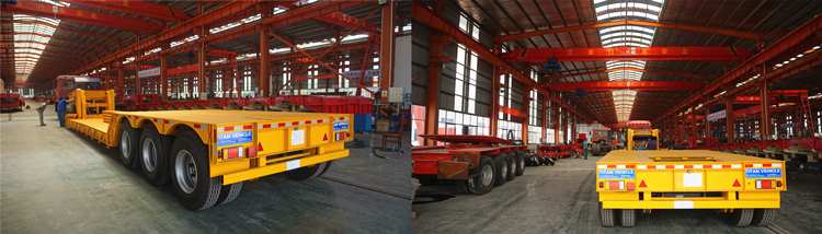 80 ton Detachable Gooseneck Lowboy Trailer for Sale in Ghana
