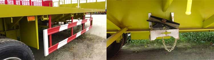 Tri Axle 40 Foot Container Flatbed Semi Trailer for Sale in Zimbabwe