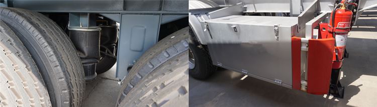 Refueling System at the Bottom of the Fuel Tanker Trailer-40cbm fuel tanker trailer for sale in Nigeria