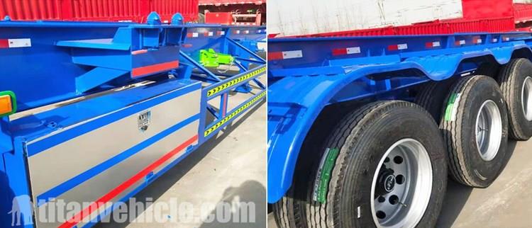 Tri Axle Chassis Trailer for Sale in Senegal Dakar