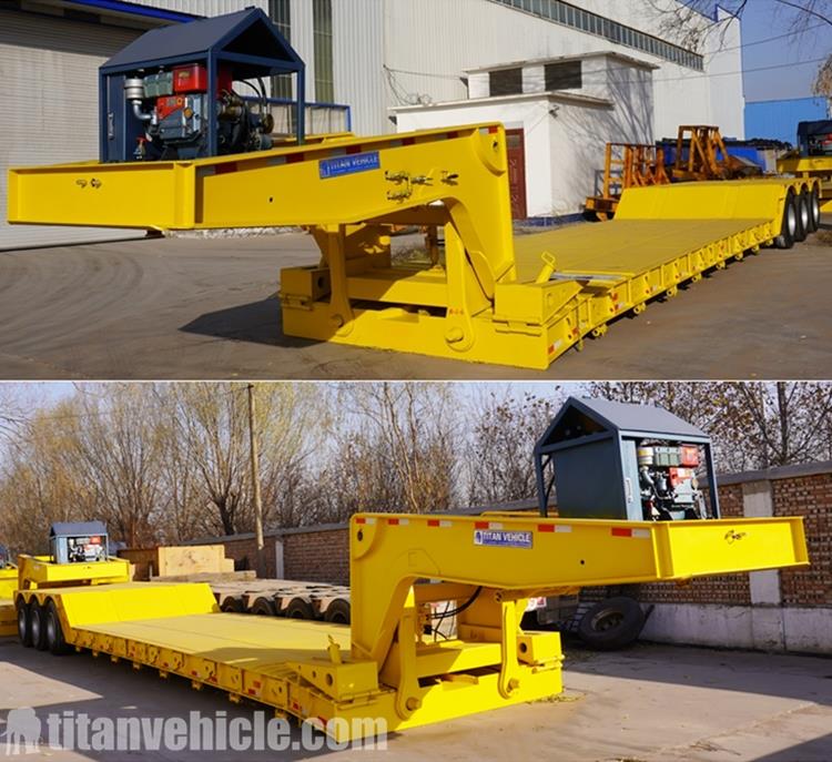 3 Axle 80Ton Removable Gooseneck Trailer for Sale In Kenya Mombasa