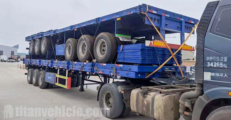 Remorque Triaxle avec planches à vendre au Zimbabwe
