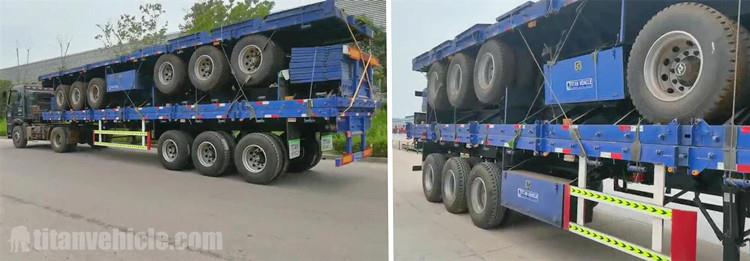 Remorque Triaxle avec planches à vendre au Zimbabwe