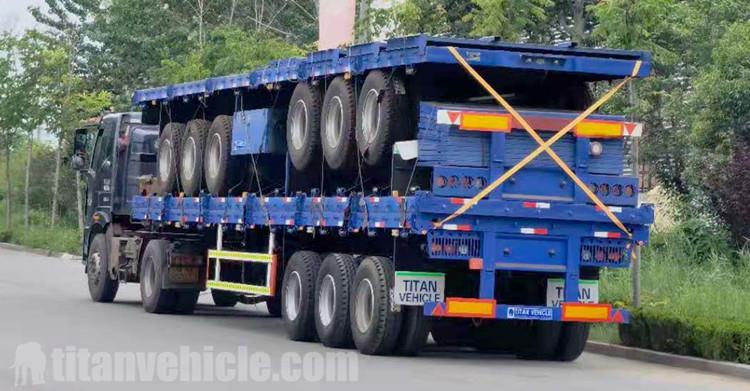 Remorque Triaxle avec planches à vendre au Zimbabwe