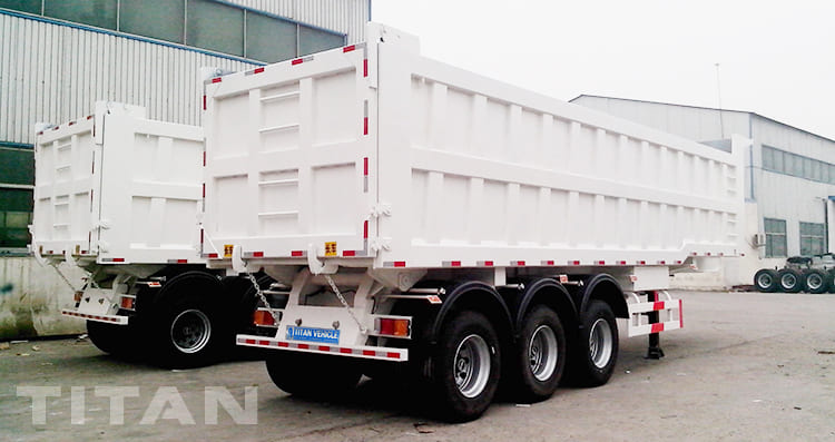 Tri Axle 60 Ton Dump Truck Trailer for Sale In Fiji