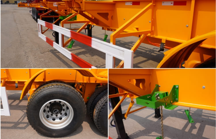 3 Axles 40ft Skeleton Trailer for Sale in Ghana Accra