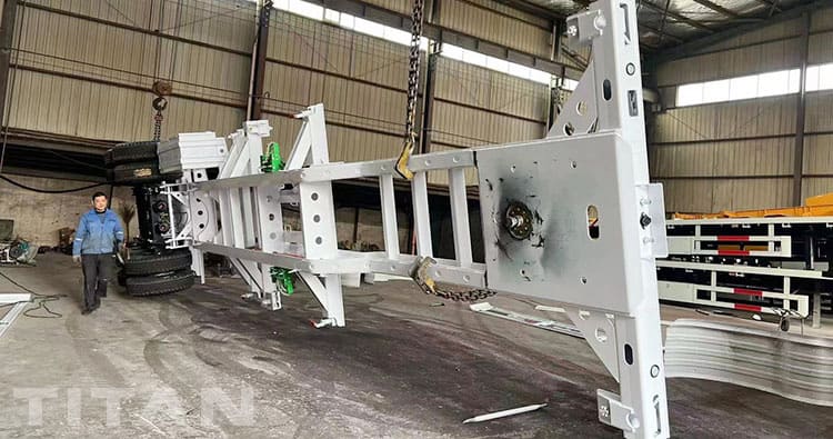 Châssis de conteneur maritime de 40 pieds à vendre en Dominique