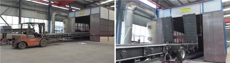 4 axle low flatbed trailer