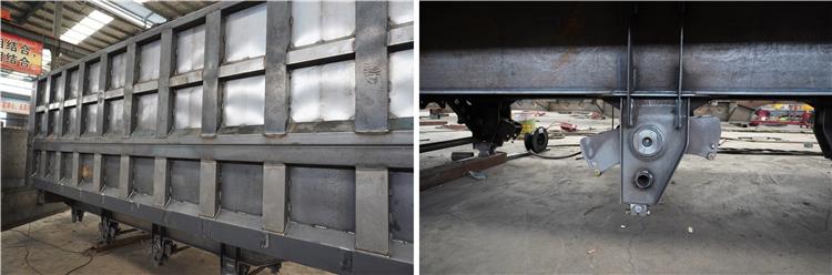 Details of hydraulic tipper trailer