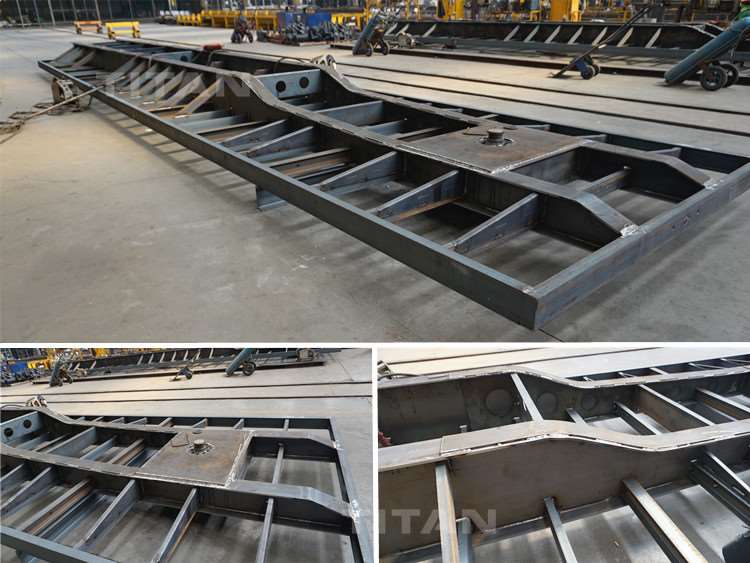 Flatbed Semi Trailer In Factory