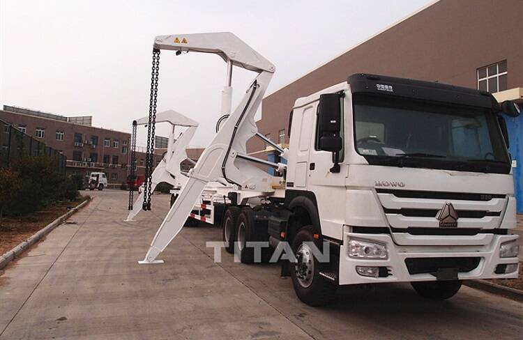 37 tons container trailer wait for shipment