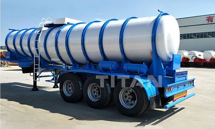 Vitriol chemical transport tanker trailer for sale