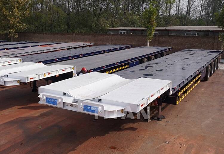 60m wind turbine blade trailer