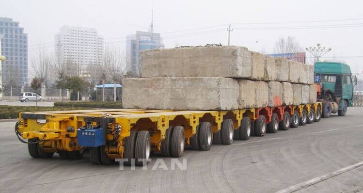 Multi axle modular trailer