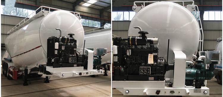 3 Axle 40cbm Dry Bulk Tanker Trailer