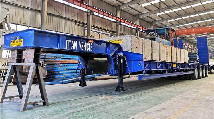 4 Axle 100 Ton Low Bed Trailer for Sale in Nigeria