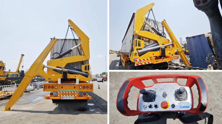 Remorque à élévateur latéral pour conteneur 37T 40Ft à vendre en Tanzanie Dar es Salaam