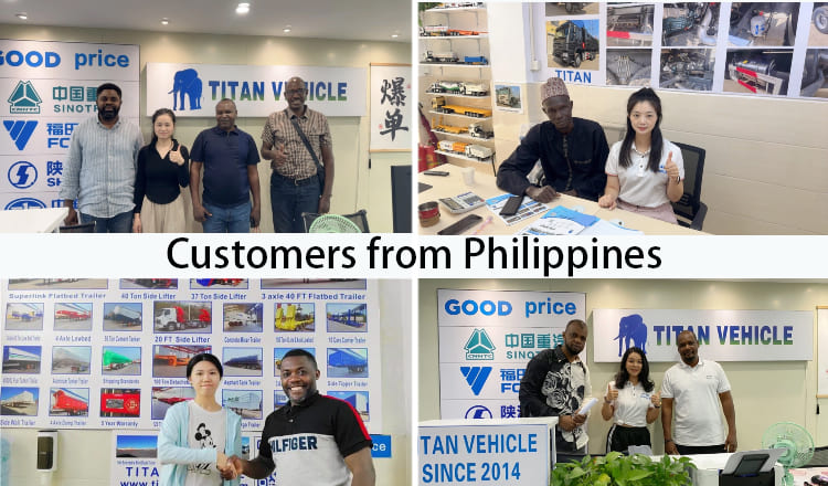 Remorque surbaissée à 4 essieux à vendre aux Philippines, Phapa