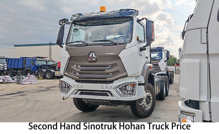 Camion tracteur Sinotruk Howo 6x4 d'occasion | Prix du camion Hohan à vendre en Mauritanie