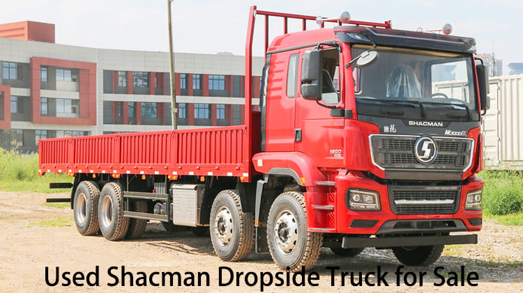 Camion plateau ridelle Shacman 8x4 d'occasion à vendre au Burkina Faso