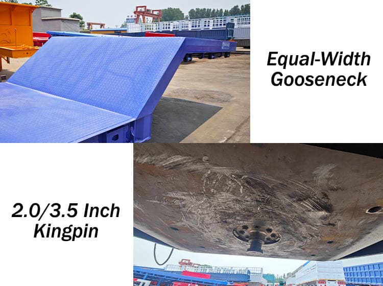 Remorque surbaissée 3 essieux 60 tonnes à vendre au Congo Kinshasa