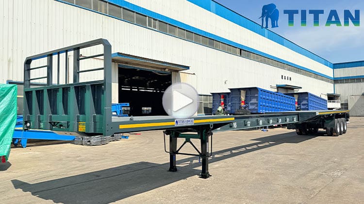 Remorque plateau extensible de 24 m à vendre à Djibouti