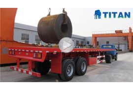Remorque plateau bogie suspension